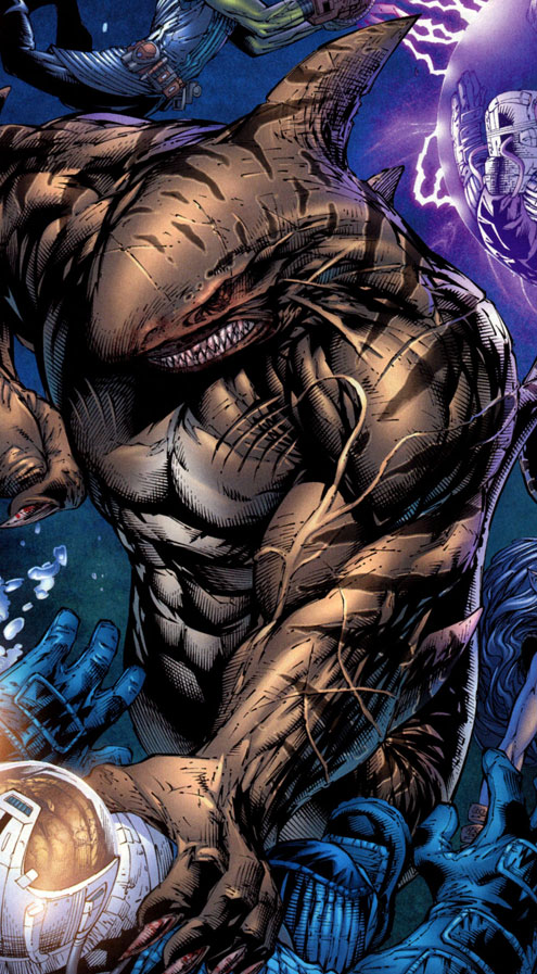 Открытки с Тигровой Акулой страшным злодеем из комиксов Марвел.