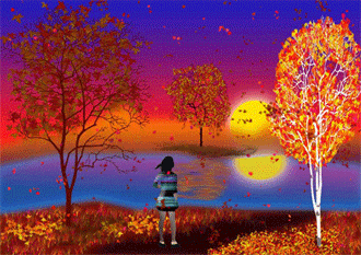 Открытки с листопадом скачать. Открытки с листопадом бесплатно.