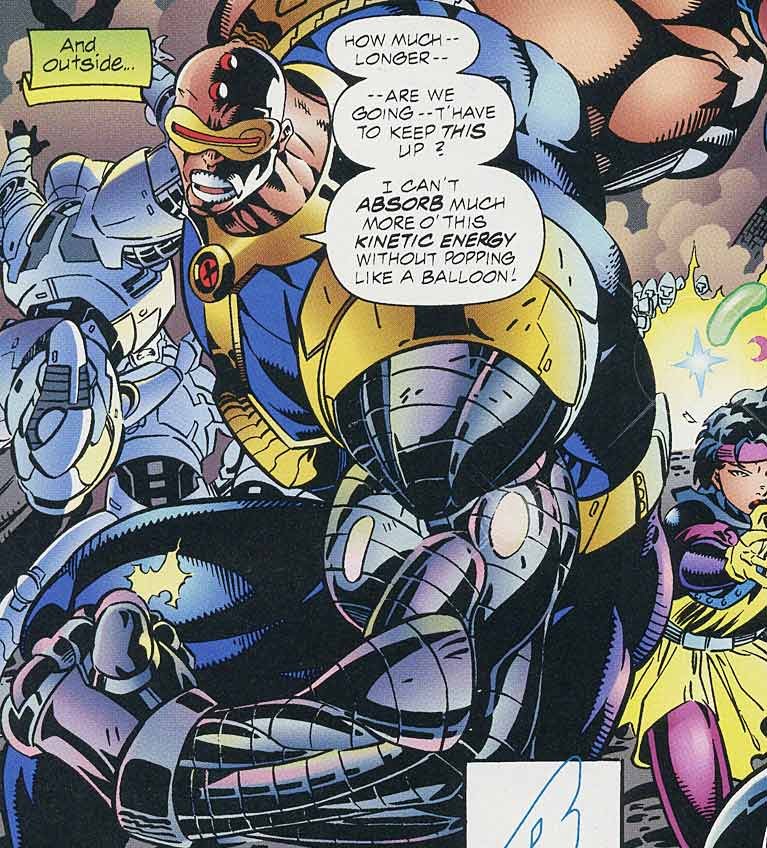 Открытки с Силачом из Людей Икс комиксов Вселенной марвел.   