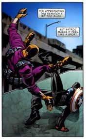 Открытки с Батроком - Прыгуном врагом Капитана Америки из комиксов.