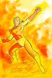 Открытки с Солнечным Мальчиком Санбоем из комиксов Марвел.  