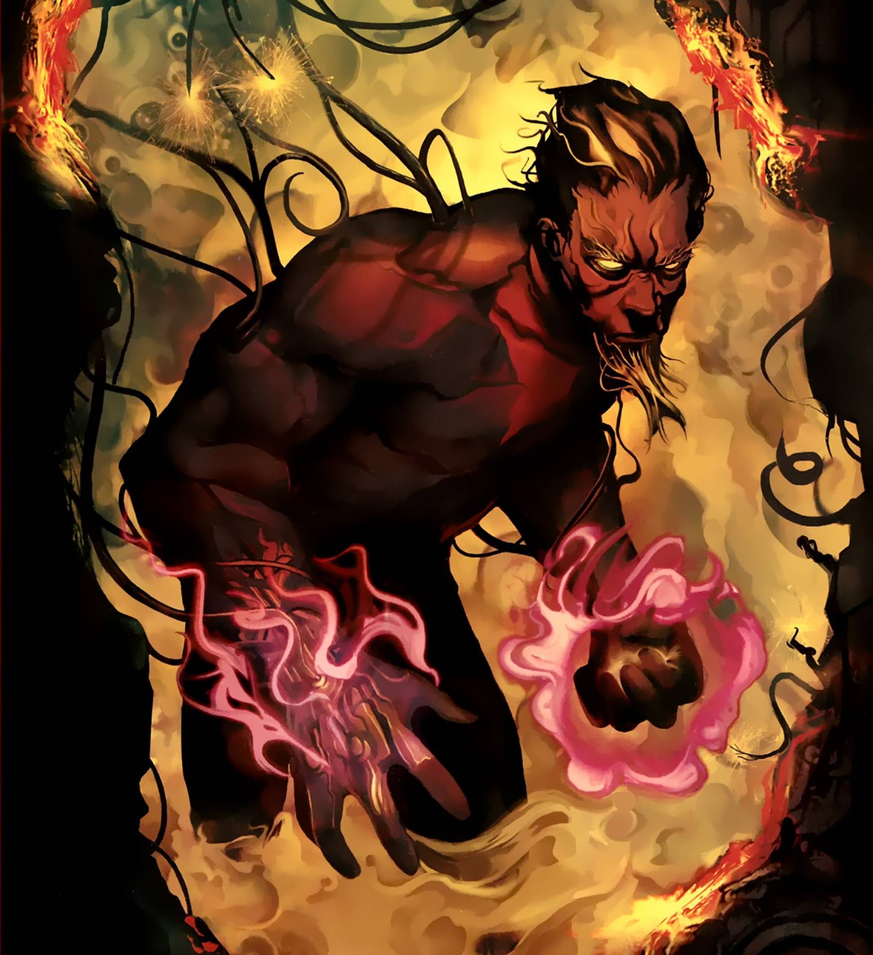 Открытки с Бастионом врагом людей Икс из комиксов Марвел.    