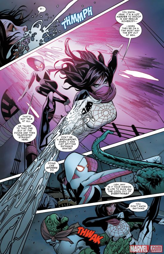 Открытки с невестой девяти пауков из комиксов Вселенной марвел.