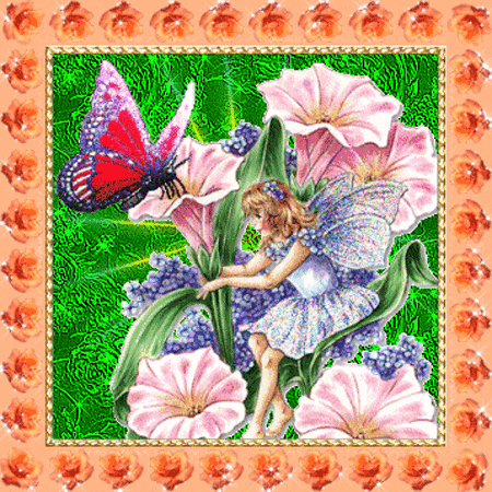 Открытки с феями gif. Анимационные открытки с феями.