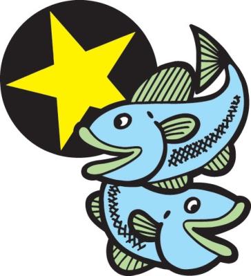  Скачать бесплатные открытки знак зодиака Рыбы с анимациями.