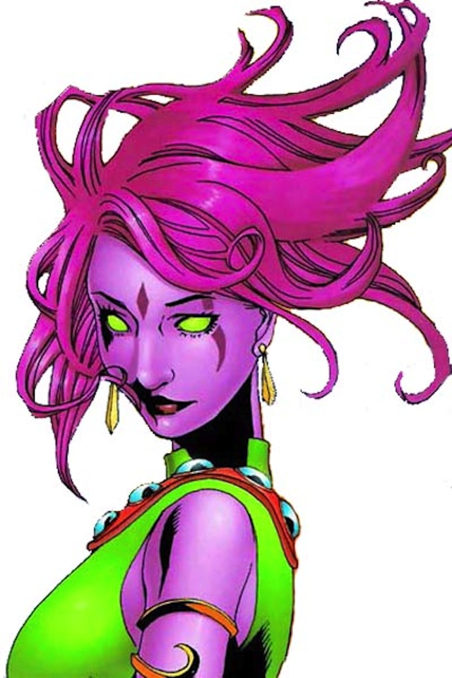 Открытки с Блинк из Людей Икс от комиксов Марвел скачать бесплатно.