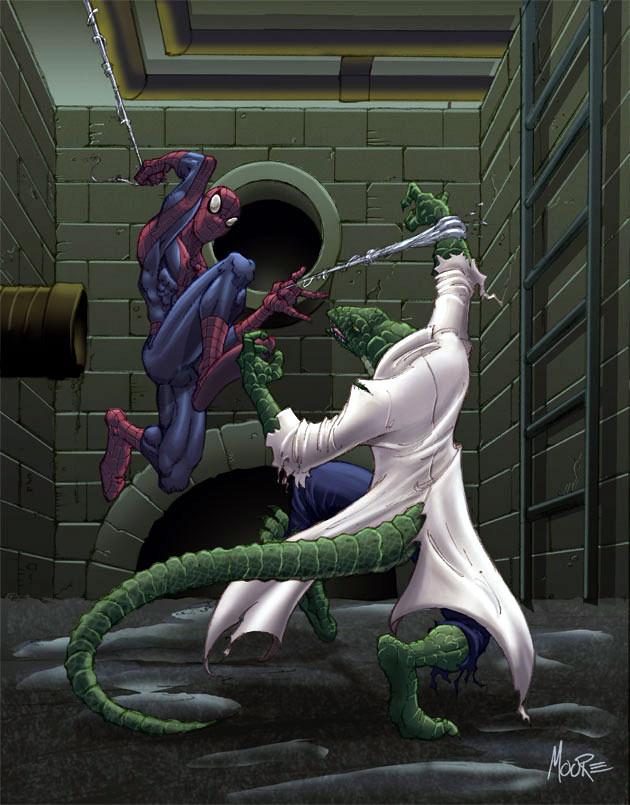 Открытки с Ящером из Спайдермена.Открытки с Ящером скачать. 