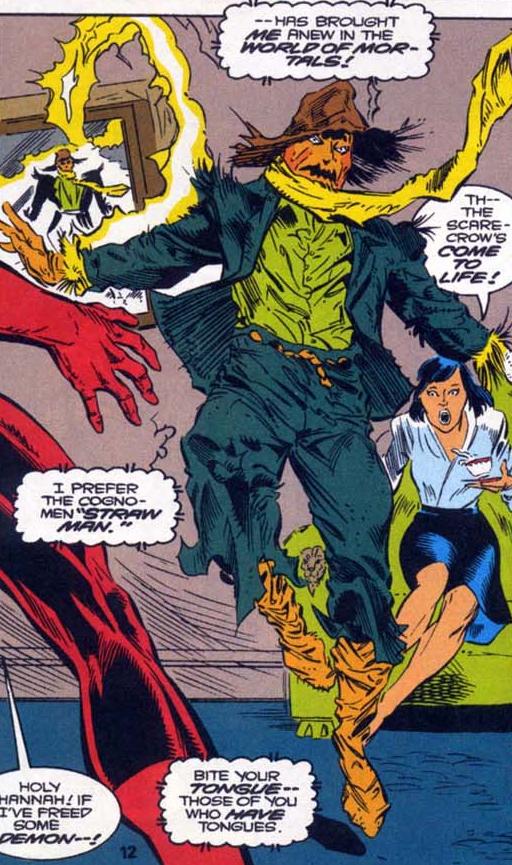 Открытки с Пугалом злодеем из комиксов про Бетмэна скачать бесплатно.