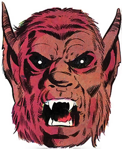 Открытки с Человеком - Зверем злодеем и врагом Тора из комиксов.