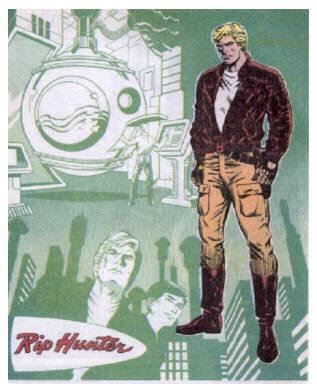 Открытки с Рип Хантером скачать бесплатно от комиксов ДС.    