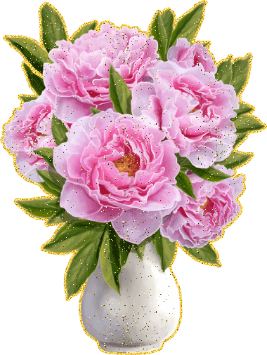 Открытки с пионами в вазе скачать бесплатно. Открытки с пионами в вазе gif.