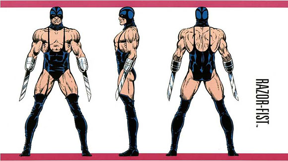 Открытки с Кулаком - Бритвой из комиксов Вселенной Марвел.   