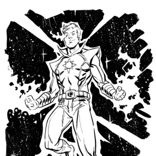 Открытки с Солнечным Мальчиком Санбоем из комиксов Марвел.  