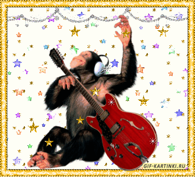 Открытки с обезьянами gif. Открытки с обезьянами скачать бесплатно.