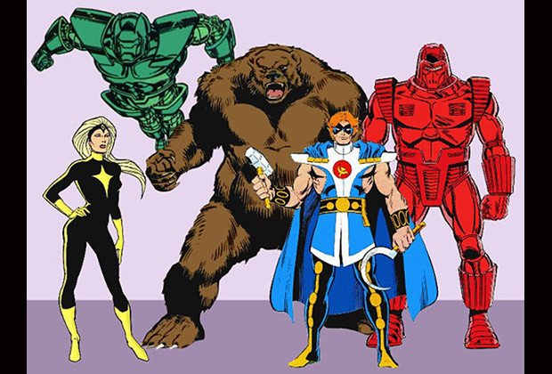 Открытки с Большой Медведицей из комиксов Вселенной Марвел. 