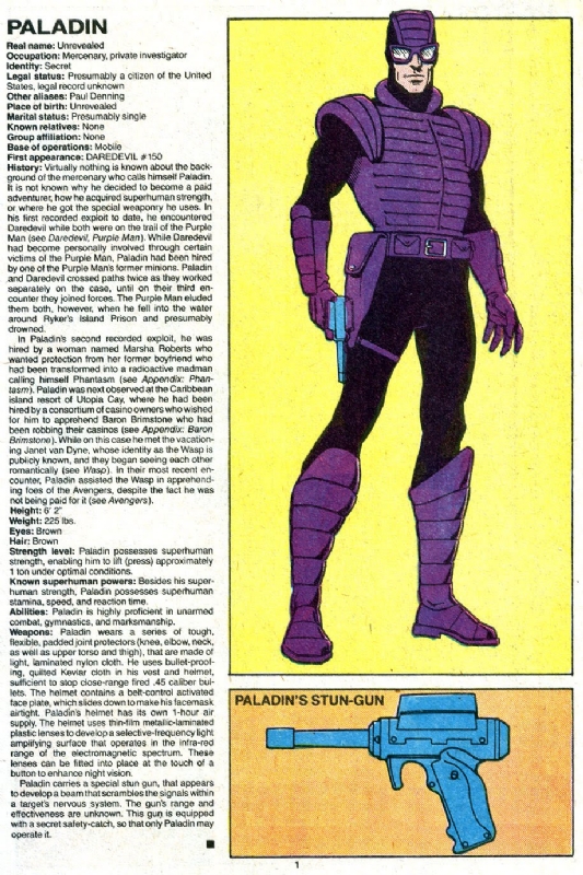 Открытки с Паладином из комиксов от Вселенной Марвел скачать.