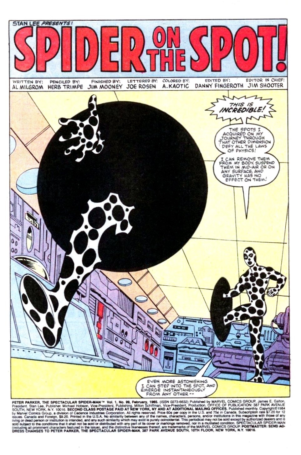 Открытки с Пятном злодеем из комиксов про Человека Паука.    