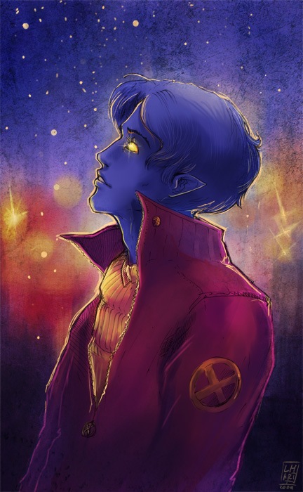 Открытки с Ночным Змеем из Людей Икс. Открытки с Куртом Вагнером.