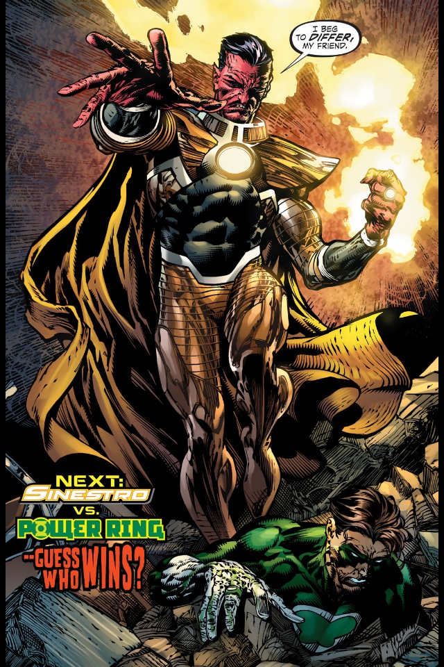 Открытки с Синестро врагом Супермэна из комиксов ДС скачать.