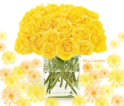 Открытки с желтыми розами скачать. Анимационные открытки с желтыми розами.