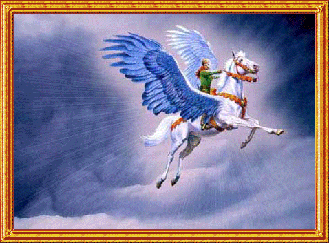 Открытки с пегасом скачать бесплатно. анимационные Открытки с пегасом.