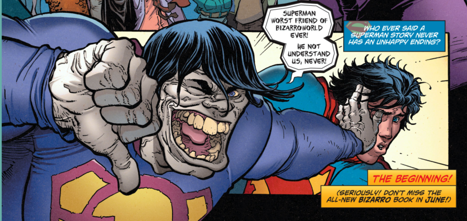 Открытки с Биззарро из комиксов Вселенной ДС скачать бесплатно.