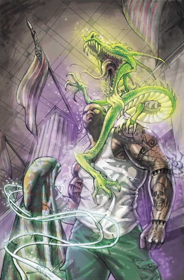 Открытки с Татуированным Человеком из комиксов скачать бесплатно.