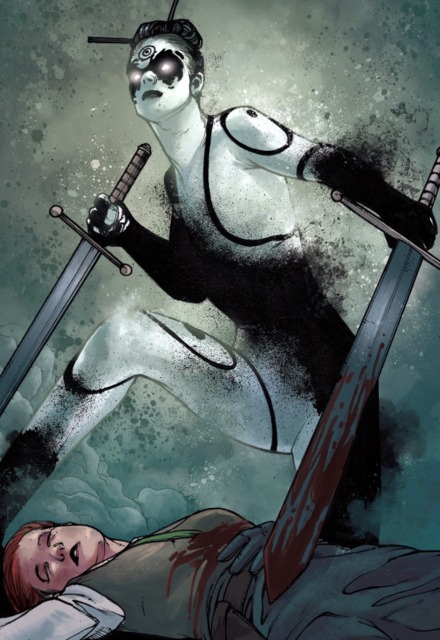 Открытки с Леди Меченой из комиксов Вселенной Марвел скачать.