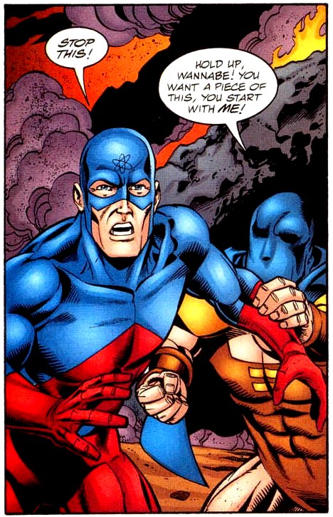 Открытки с Атомом скачать бесплатно. Открытки с Атомом по комиксам.