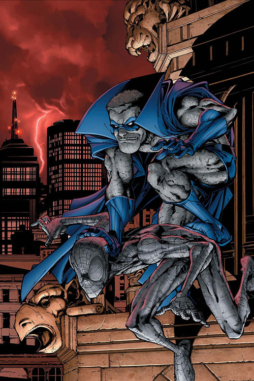 Открытки с Серой Горгульей суперзлодеем из комиксов Марвел. 