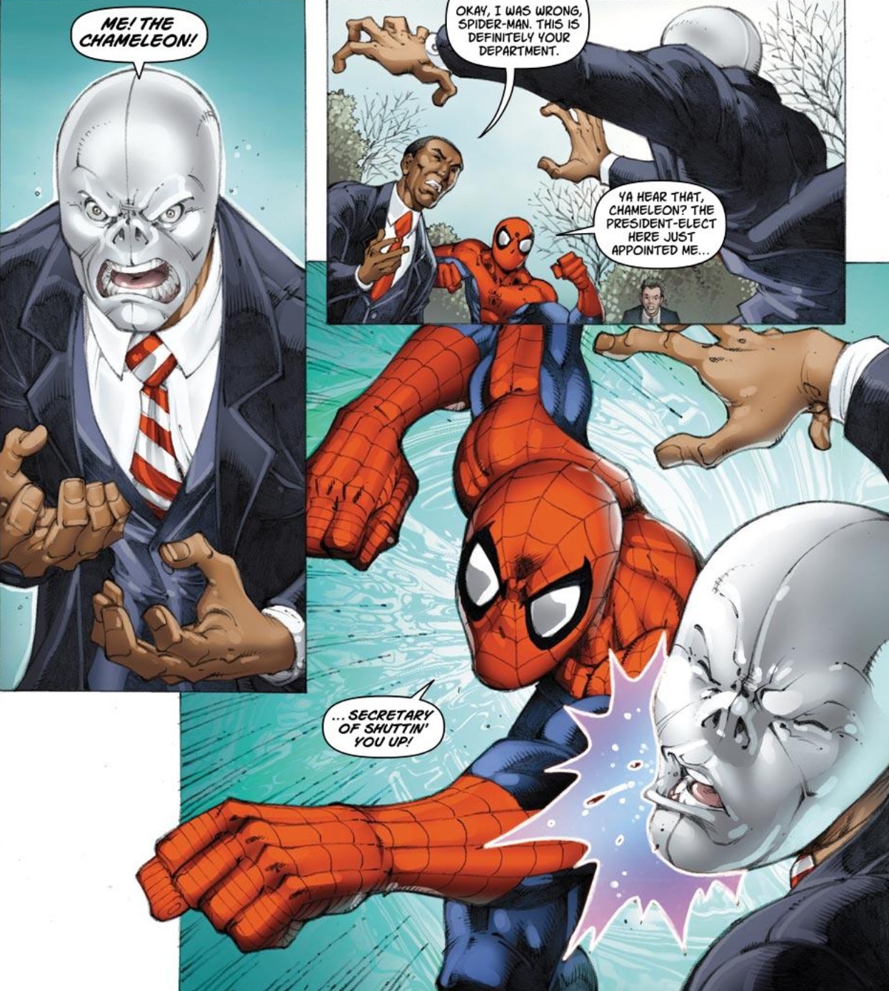 Открытки с Хамелеоном от комиксов Марвел скачать бесплатно. 