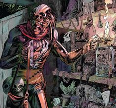 Открытки с Доктором Вуду суперзлодеем из комиксов Вселенной Марвел.