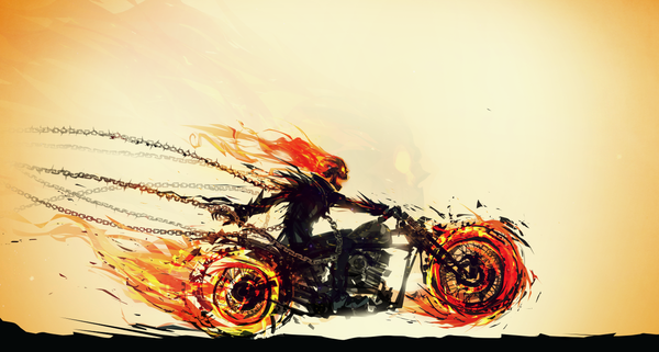 Открытки с Призрачным Гонщиком анимационные. Открытки с Призрачным Гонщиком.