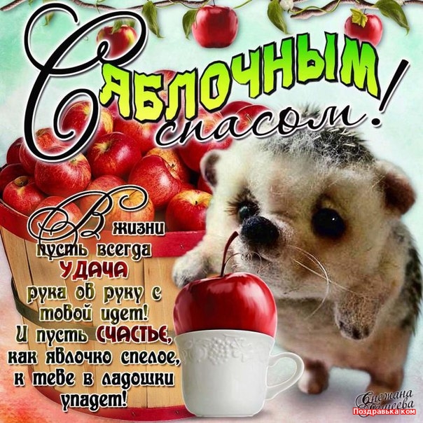 Открытки с яблочным спасом скачать бесплатно. Открытки с яблочным спасом gif.
