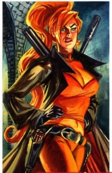 Открытки с Эльзой Блудстоун из Вселенной комиксов Марвел скачать.