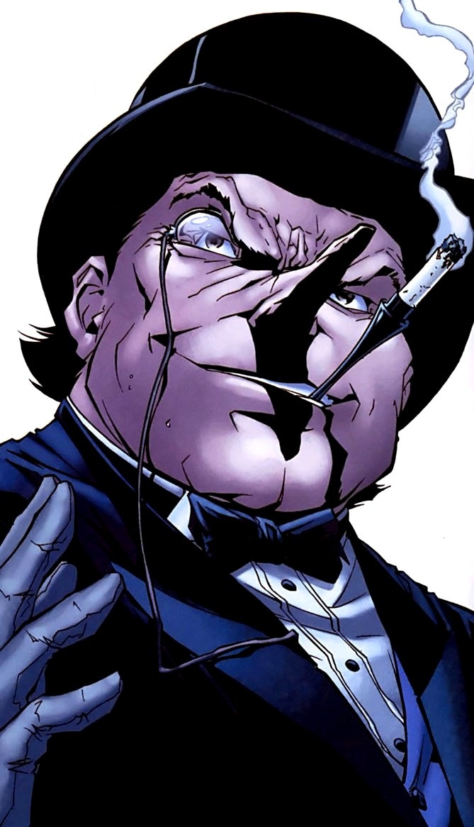 Открытки с Пингвином из комиксов Вселенной ДС скачать бесплатно.