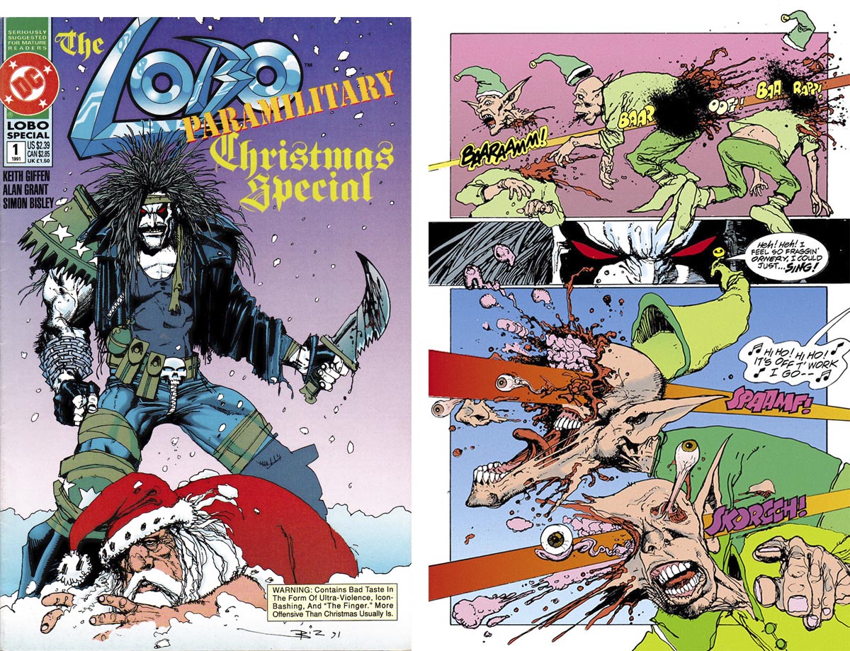 Открытки с Санта Клаусом из Вселенной ДС скачать бесплатно. 