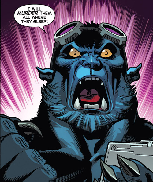 Открытки со Зверем из Людей Икс. Открытки со Зверем по комиксам.