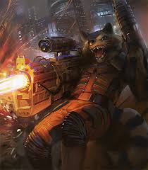 Открытки с Енотом Ракетой из Стражей Галактики скачать бесплатно.