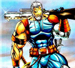 Открытки с Кейблом из комиксов про Дедпула скачать бесплатно.