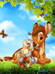 Открытки с Оленёнком Бэмби скачать бесплатно. Открытки с Оленёнком Бэмби онлайн.