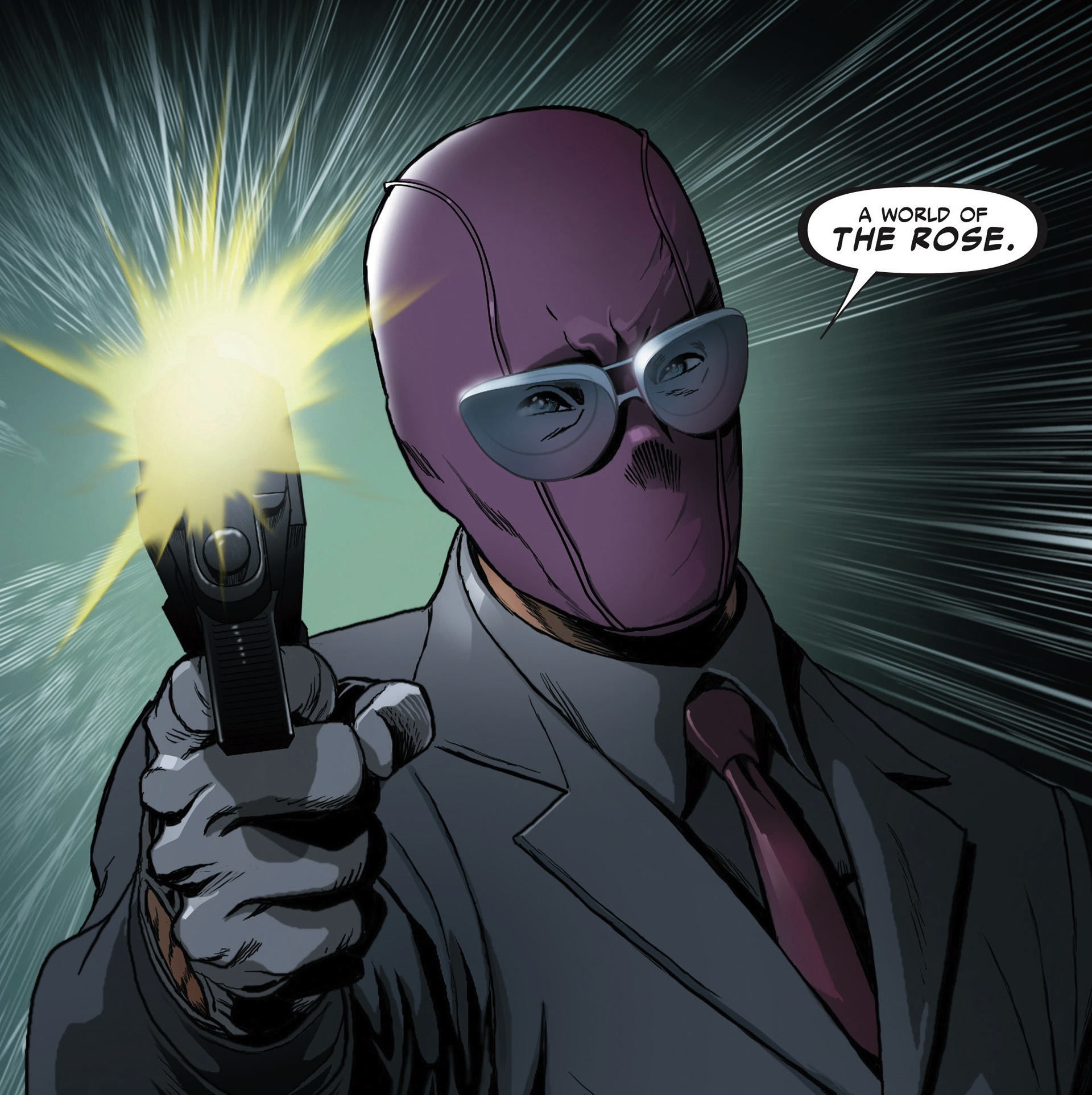 Открытки с Ричардом Фиском "Розой" из комиксов Вселенной Марвел.