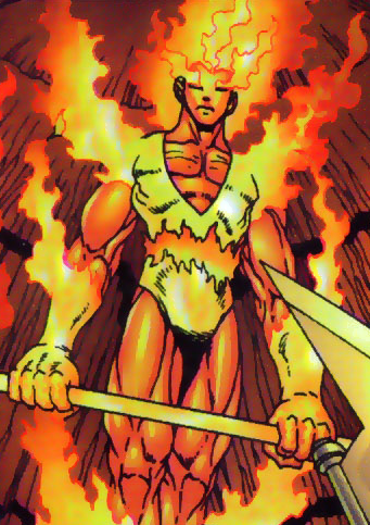 Открытки с Огненным Лордом из комиксов Вселенной Марвел скачать.