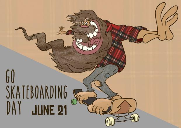 Открытки с Международным днём скейтбординга скачать бесплатно.
