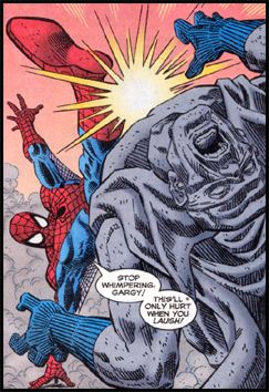 Открытки с Серой Горгульей суперзлодеем из комиксов Марвел. 