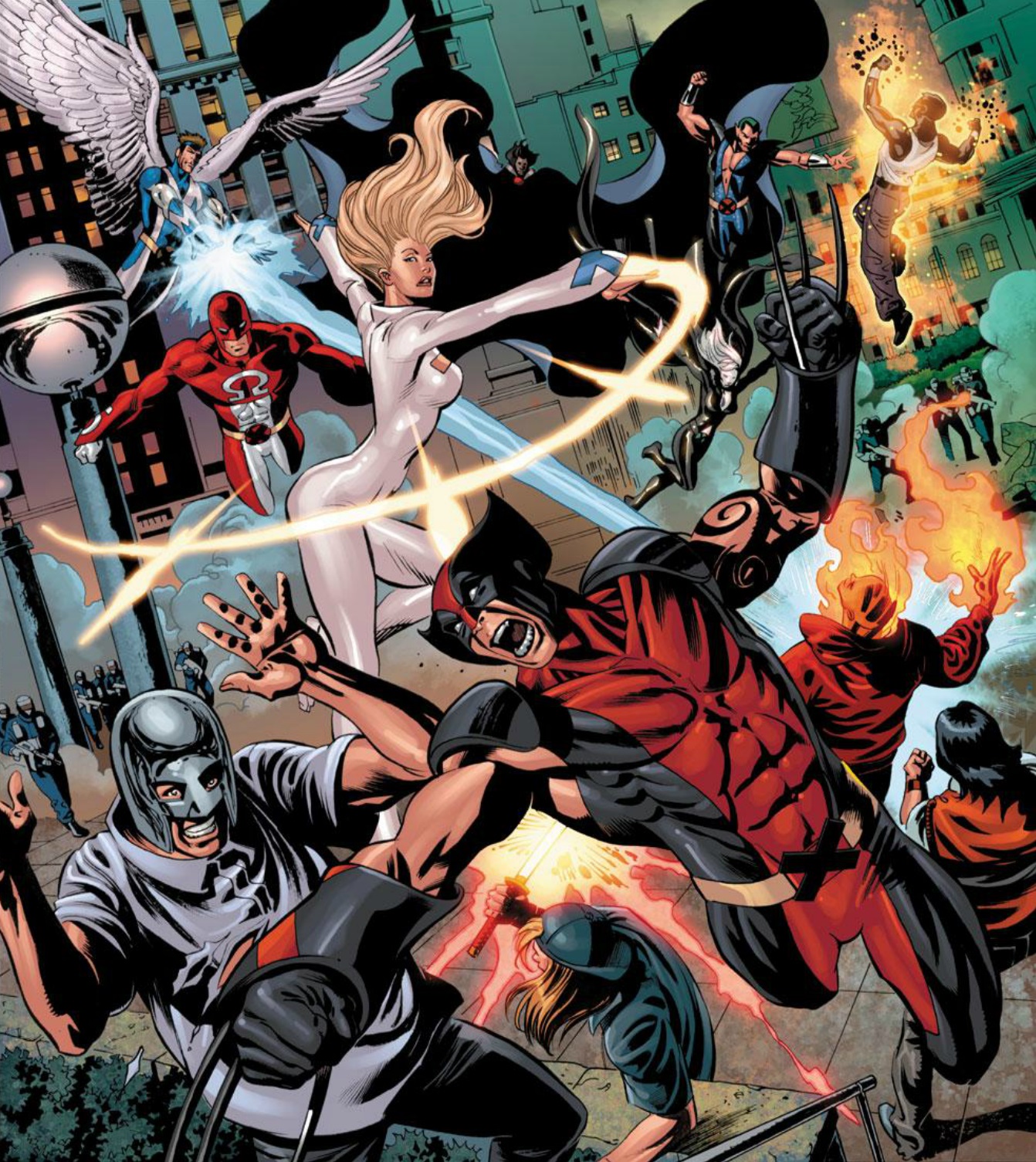 Открытки с Омегой Майклом Пойнтером из комиксов от Марвел.  