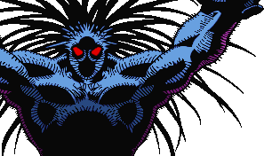 Открытки с Блэкхартом суперзлодеем из комиксов Вселенной Марвел.