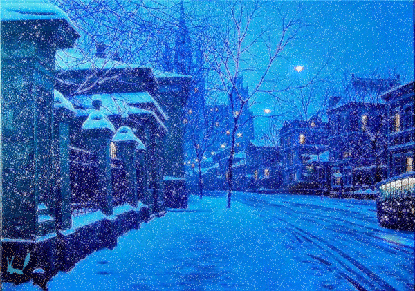 Открытки со снегопадом скачать. Открытки со снегопадом бесплатно.