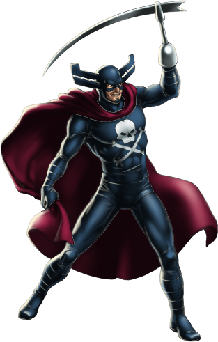 Открытки с Гримом Жнецом злодеем из комиксов Вселенной Марвел.