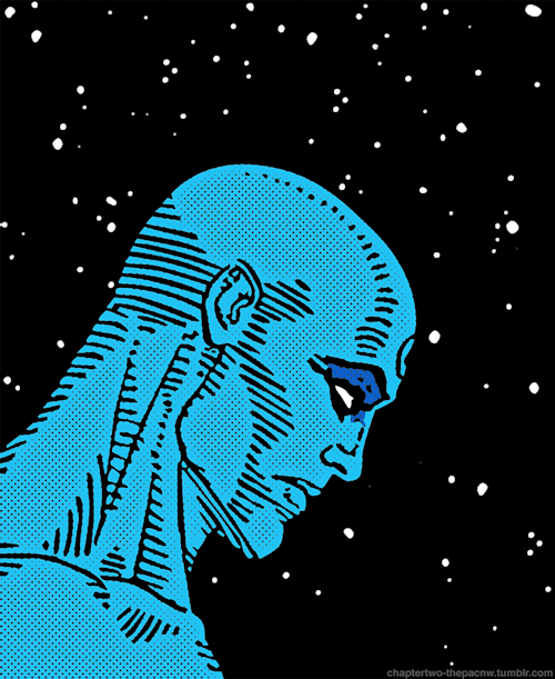 Открытки с Доктором Манхэттеном из Хранителей скачать бесплатно.